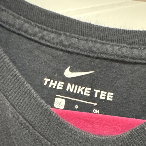 Nike Black Tee with Silver Swoosh Design - Picture 2 of 3